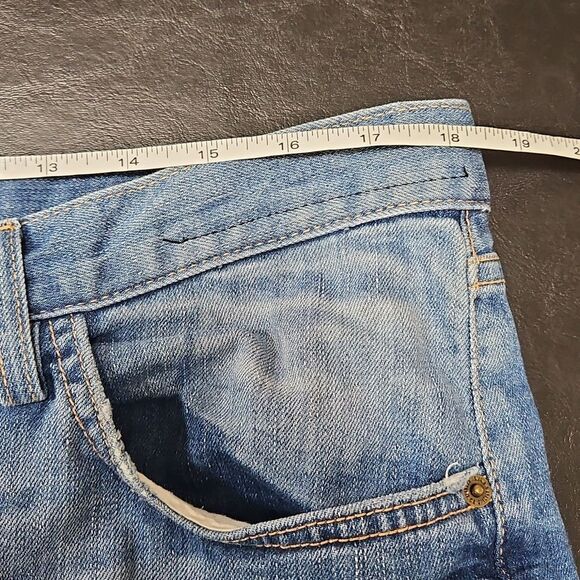 Current/Elliott Womens The Pony Boy Jeans Cropped Size 32 Light Wash High Rise - Picture 7 of 9